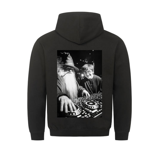 Hoodie Wizard DJ Music Maker Backprint Cooler Zauberer Musik Maker