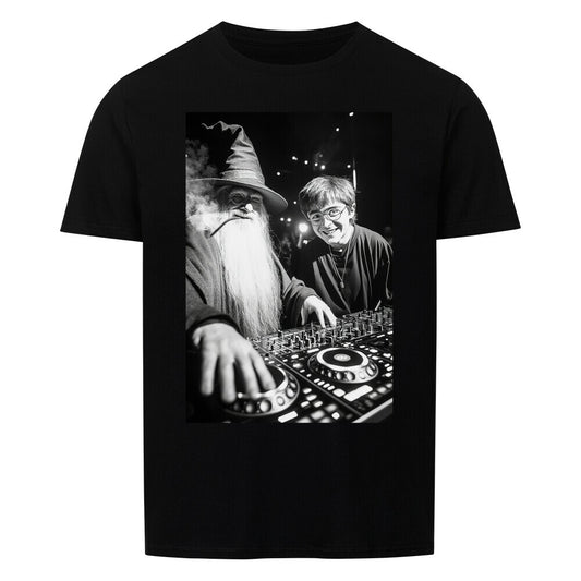 T-Shirt Unisex Wizard DJ Music Maker Cooler Zauberer Musik Maker