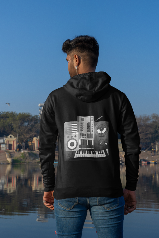 Hoodie Music Piano Backprint