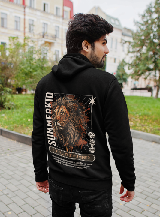 Hoodie Summerkid Lion Backprint