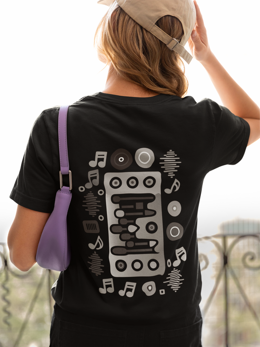 Damen T-Shirt Musica_Backprint