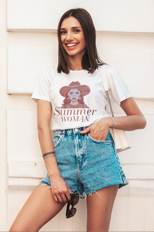Damen T-Shirt Summer Women