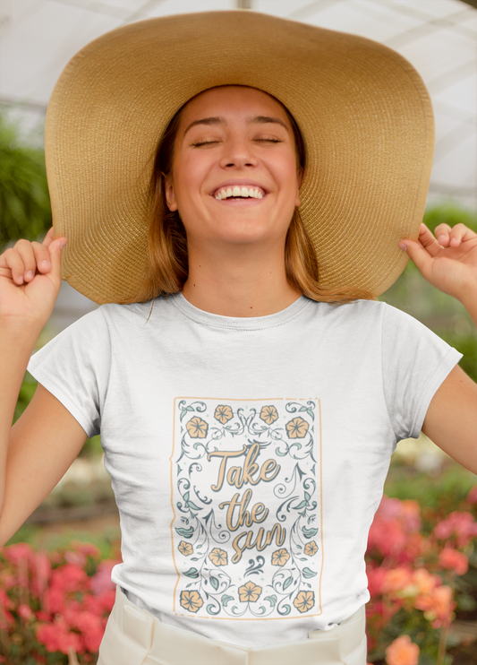 Damen T-Shirt Take the Sun