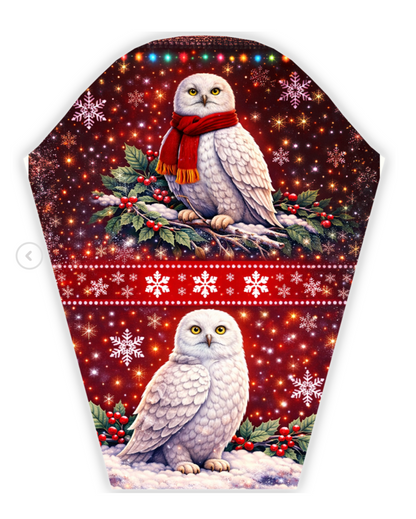 Sweatshirt Magical Winter Castle with Snowy Owl