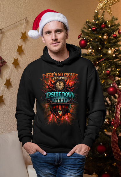 Hoodie No Escape from the Upside Down- Mit Taschendruck