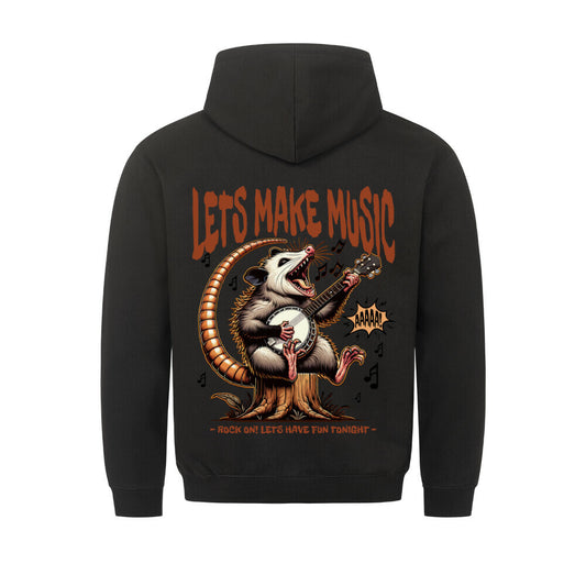 Hoodie Opossum spielt Banjo Backprint