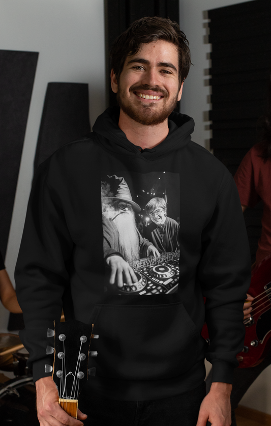 Hoodie Wizard DJ Music Maker Cooler Zauberer Musik Maker 