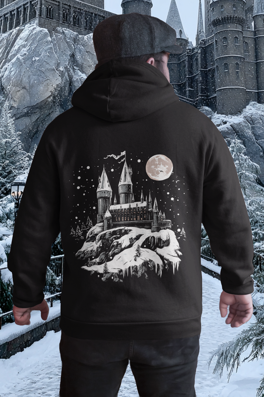 Zipper Hoodie Unisex Winter Magic Castle