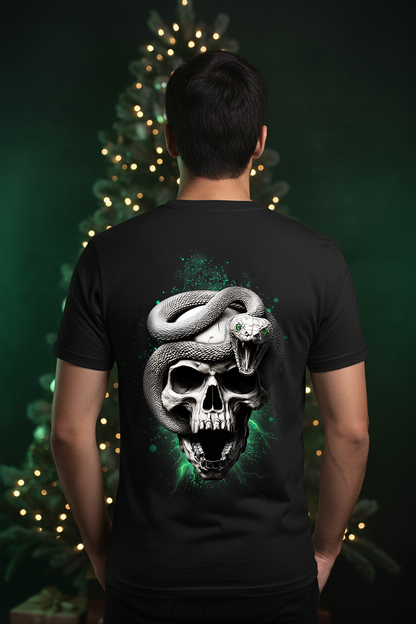 T-Shirt Unisex Skull and Snake Backprint