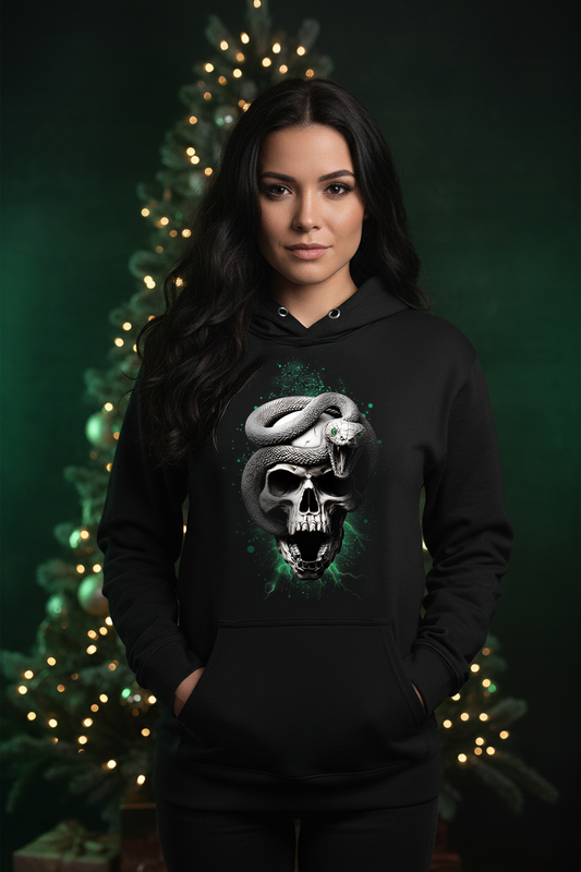 Hoodie Skull and Snake
