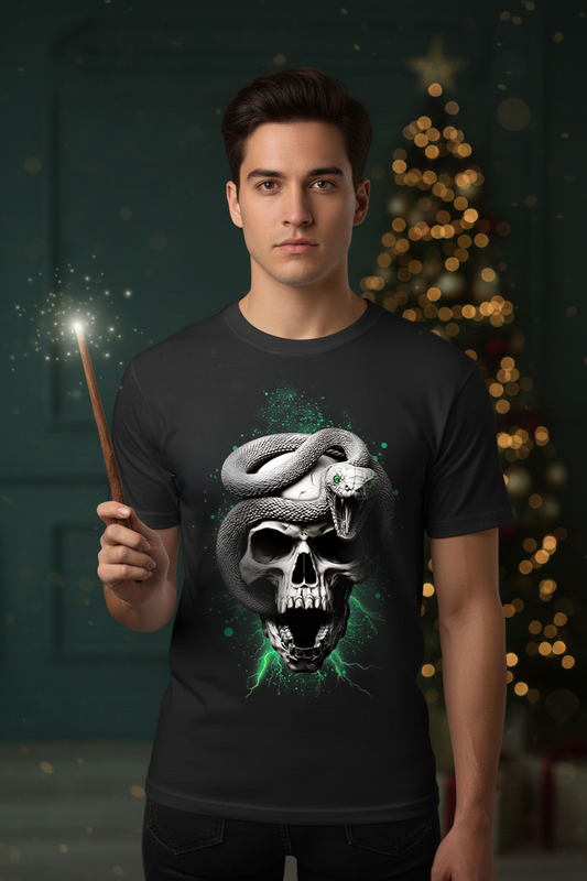 T-Shirt Unisex Skull and Snake