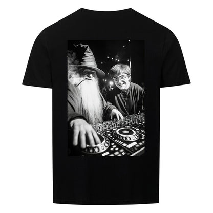 T-Shirt_Unisex_Wizard_DJ_Music_Maker_Backprint_Cooler_Zauberer_Musik_Maker