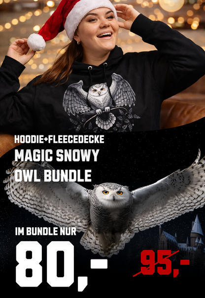 Magic Bundle mit Schneeeulen Decke