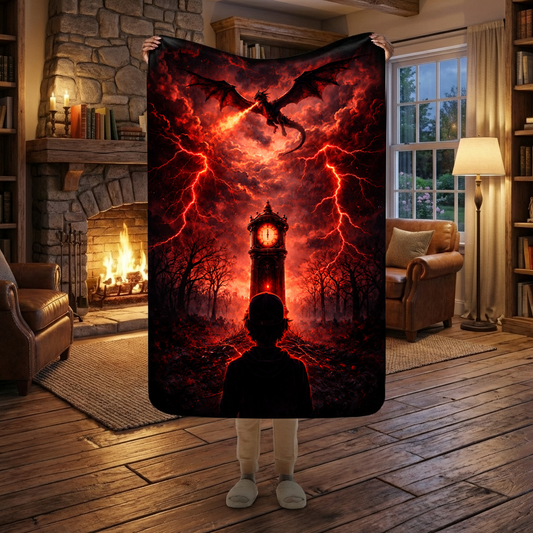 Fleecedecke - Mystice Darkworld with Dragon