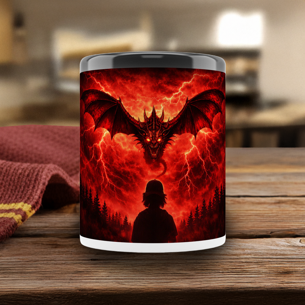 Zaubertasse Mystice Darkworld with Dragon