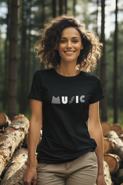 Damen T-Shirt Music