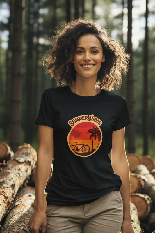Damen T-Shirt Summer Vibes