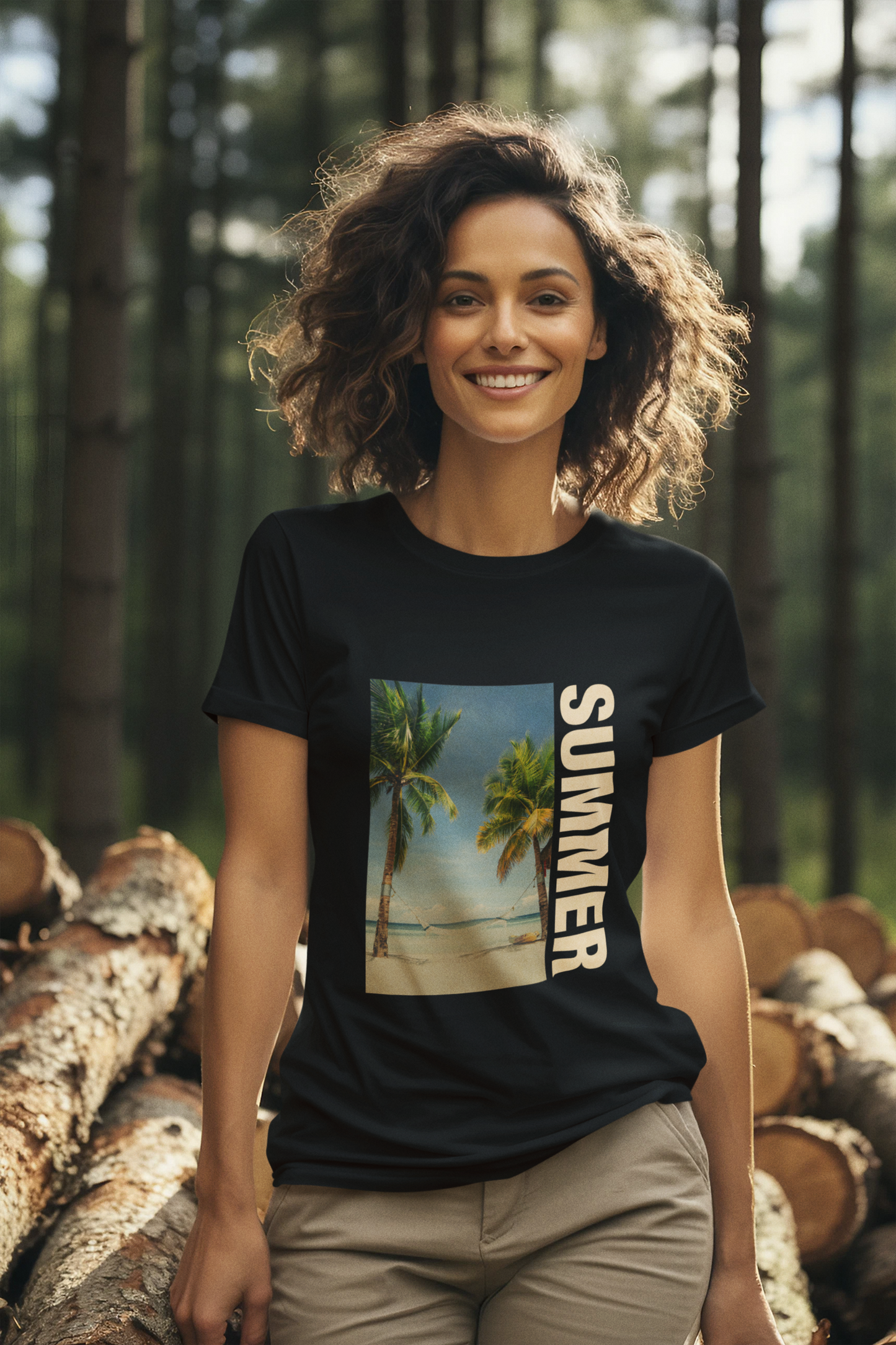 Damen T-Shirt Summerbeach