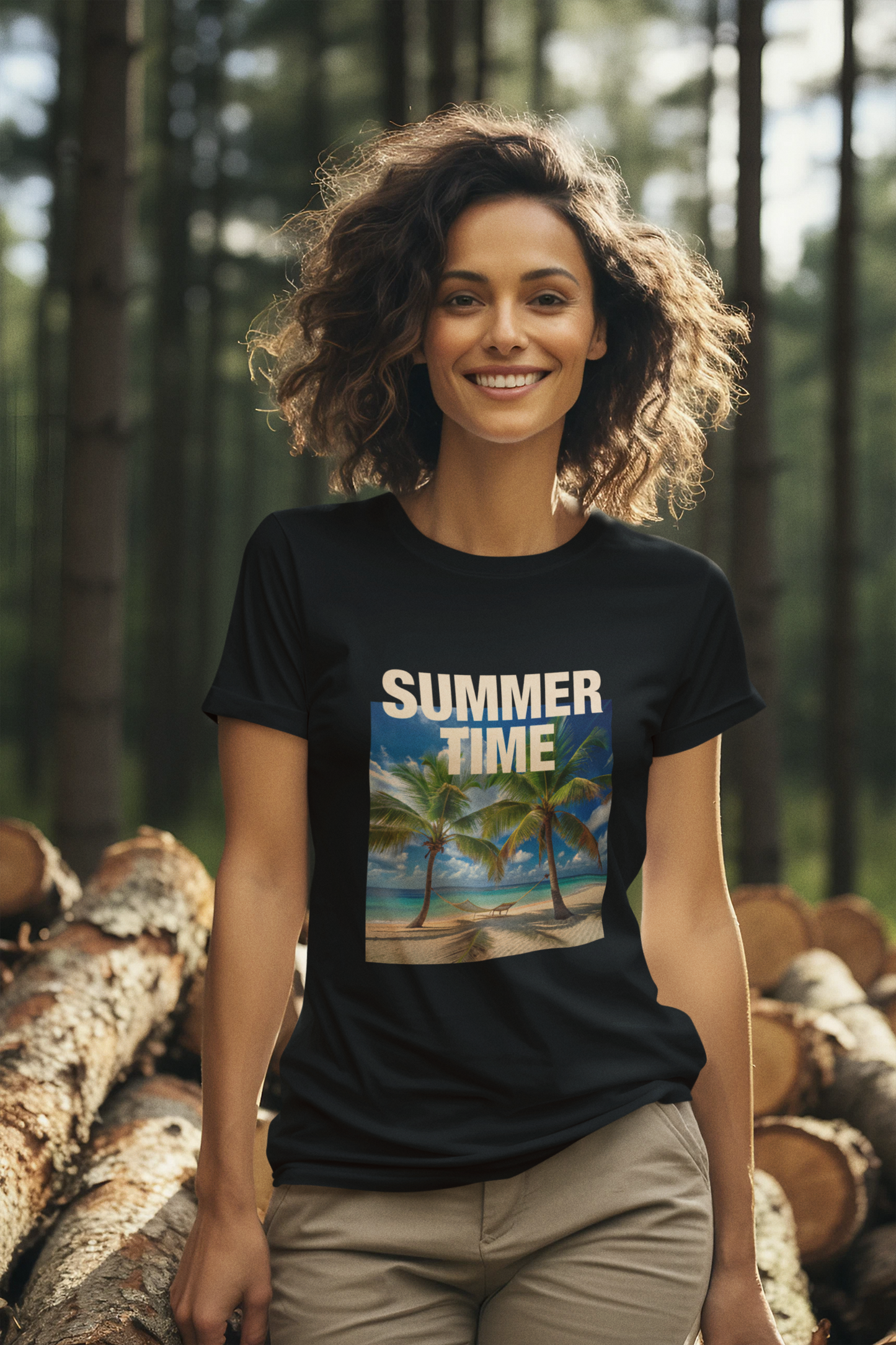 Damen T-Shirt Summer Time