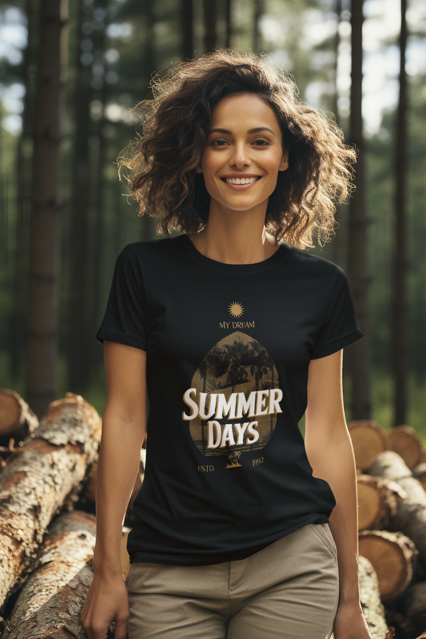 Damen T-Shirt Summer Days