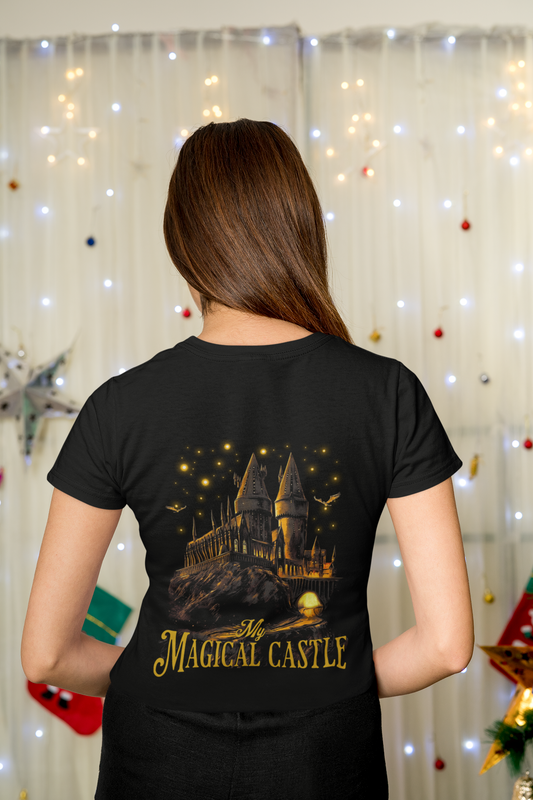 Damen T-Shirt My Magical Castle Backprint
