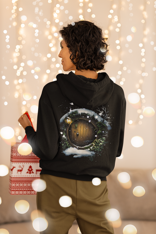 Hoodie Winter Magic Door Backprint