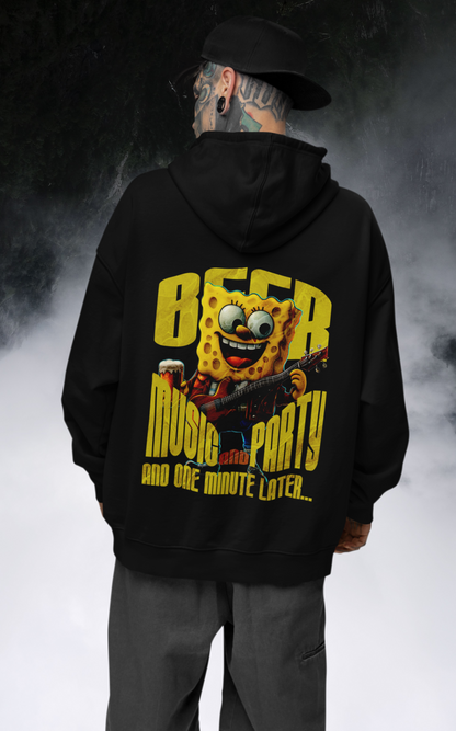 Hoodie Beer Music and Party Backprint