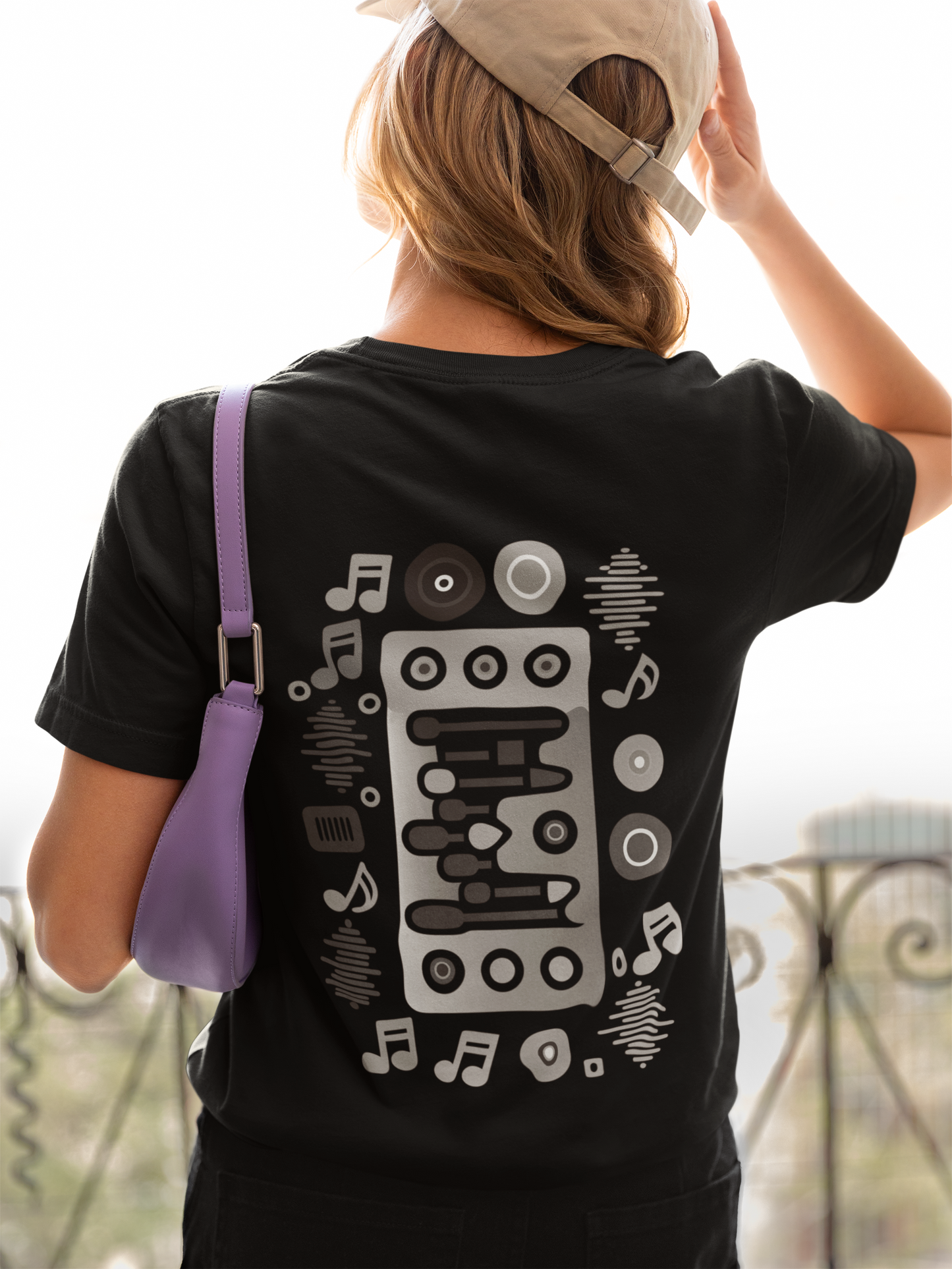 Damen T-Shirt Musica_Backprint
