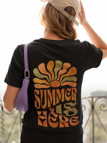 Damen T-Shirt Summer is here Backprint