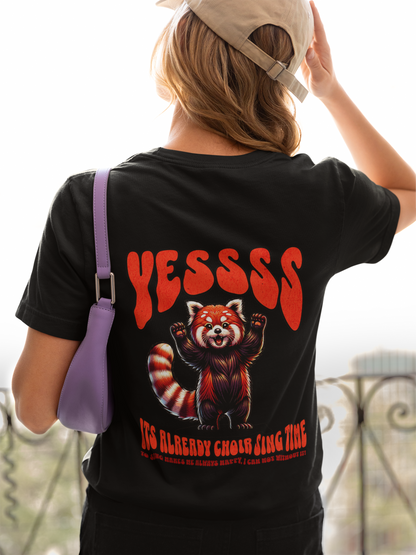 Damen T-Shirt Choir sing time_Backprint