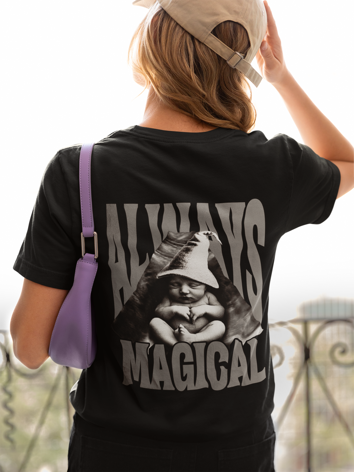 Damen T-Shirt Magical Baby Backprint