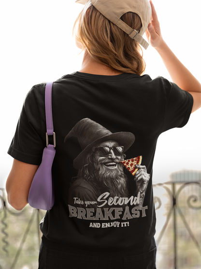 Damen T-Shirt Take your second Breakfast Backprint
