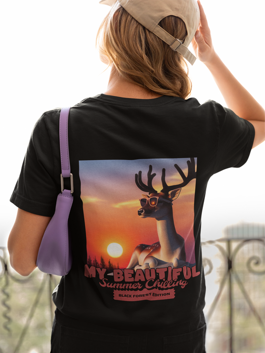 Damen T-Shirt My beautiful Summer chilling Backprint