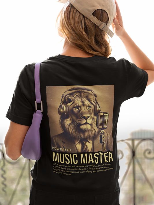 Damen T-Shirt Music Master Backprint