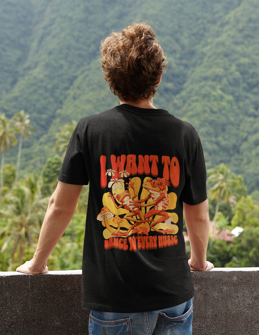 I want to dance_Backprint_Basic Shirt Unisex