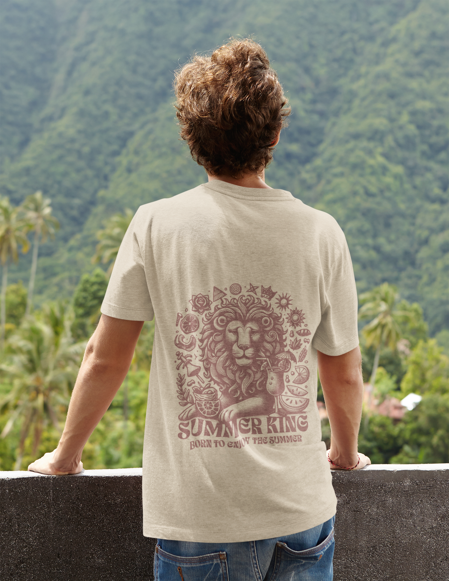 Summer King_Backprint_Basic Shirt Unisex