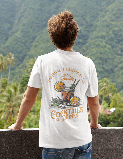 Cocktails and Drinks_Backprint_Basic Shirt Unisex