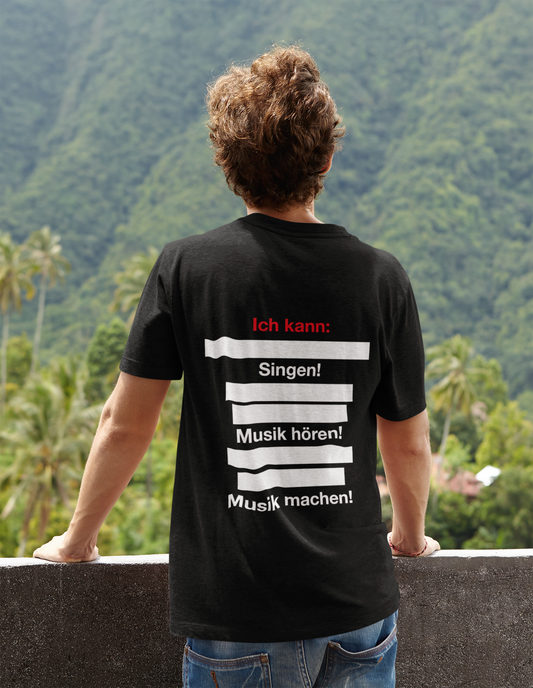 Ich kann singen_Backprint_Basic Shirt Unisex