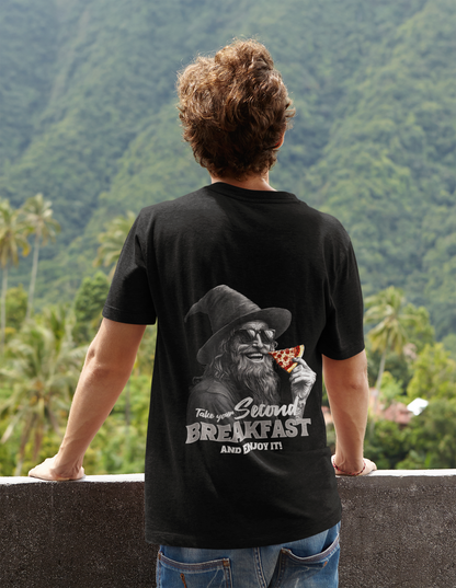T-Shirt Take your second Breakfast Unisex Backprint