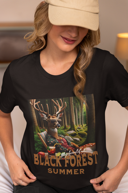 Damen T-Shirt Black Forest Summer