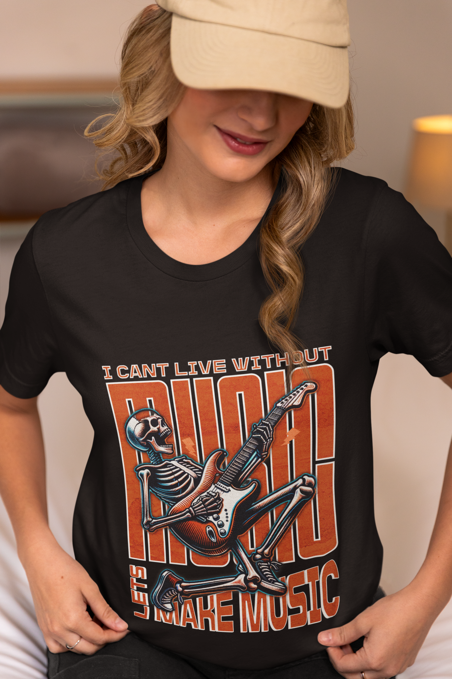 Damen T-Shirt Make Music