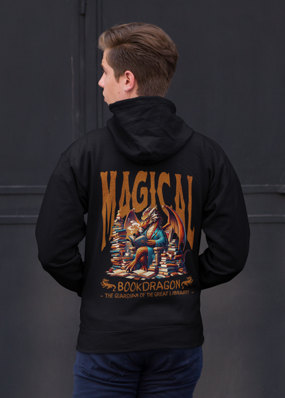 Hoodie Magical Bookdragon Backprint