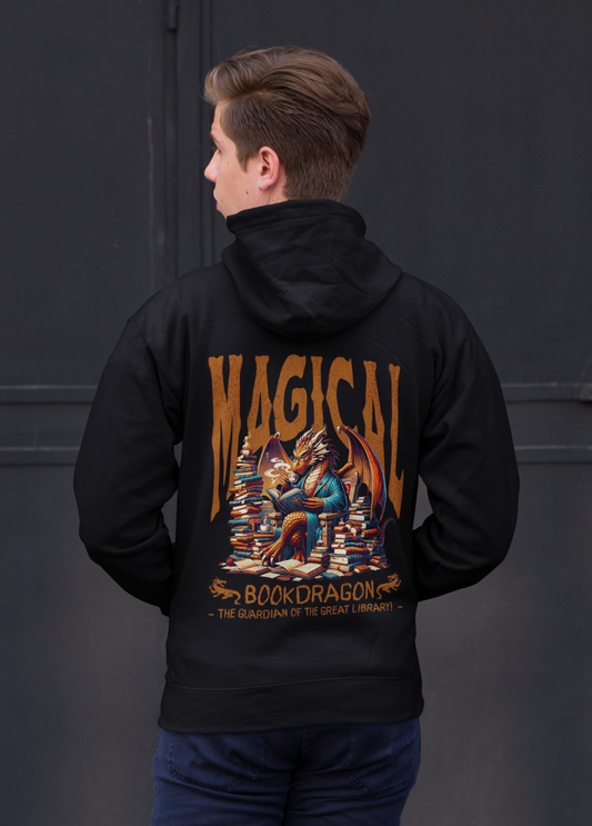 Hoodie Magical Bookdragon Backprint