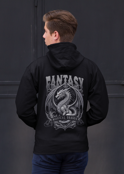 Hoodie Fantasy Dragon Backprint