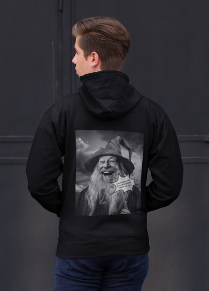 Hoodie Happy Wizard with Hat Backprint