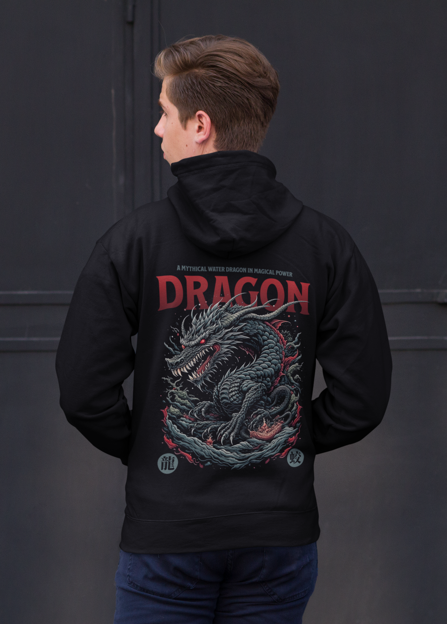 Hoodie Dragon Backprint