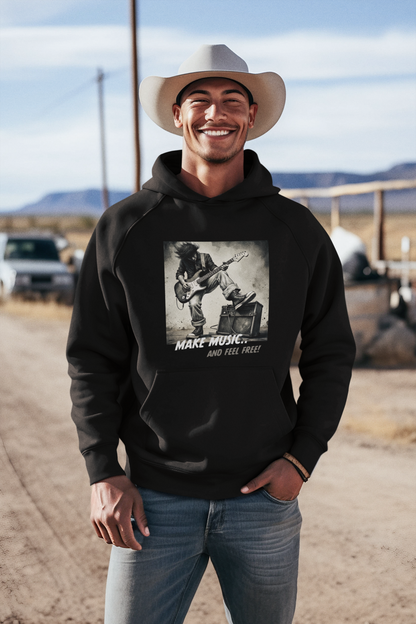 Hoodie Make music and feel free