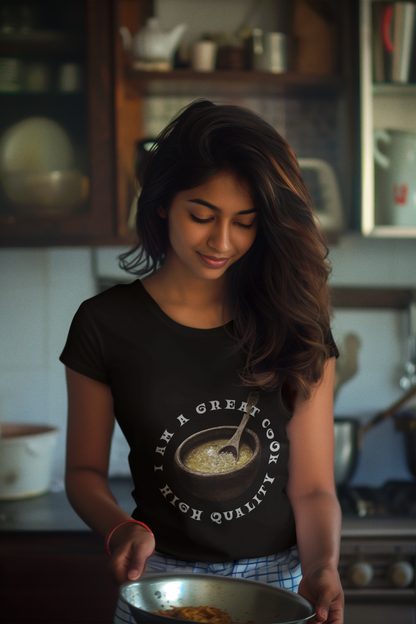 Damen T-Shirt I am a great cook