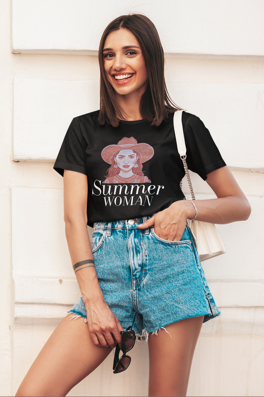 Damen T-Shirt Summer Women weiß