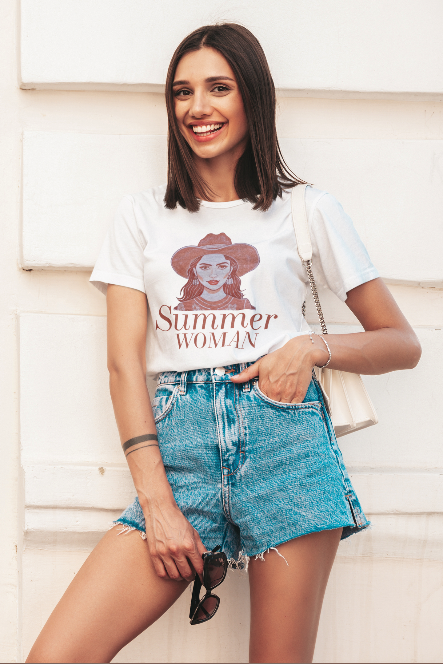 Damen T-Shirt Summer Women